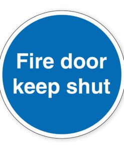 Fire Door Keep Shut Signs - Self adhesive - Pack Of 6