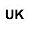 UK Oval Vehicle Bumper Sign
