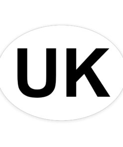 UK Oval Vehicle Bumper Sign