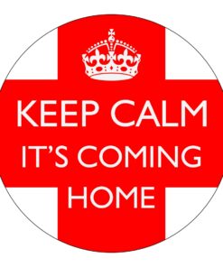 Keep Calm Its Coming Home England Football Vehicle Bumper Sticker