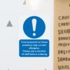 Food Prepared On These Premises May Contain Allergens - 150mm x 200mm Sign