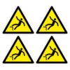 Drop / Fall Warning Triangle Symbols (Pack of 4)