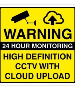 Warning 24 Hour Monitoring High Definition CCTV With Cloud Upload (Pack of 4)