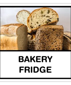 Bakery Fridge Sign