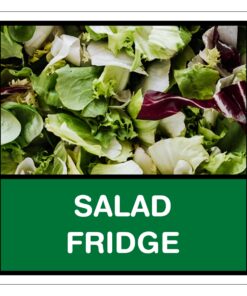 Salad Fridge Sign