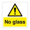 No glass - Self adhesive label