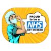 Proud to be a NHS key worker - Self adhesive sign