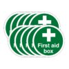 First Aid Box - Pack Of 10 - Self adhesive labels