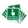Emergency Door Release - Pack Of 10 - Self adhesive labels