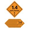 1.4 Explosives B 1 - GHS Diamond - Pack Of 10 - Self adhesive labels