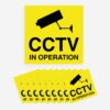 CCTV in Operation - Pack Of 10 - Self adhesive labels