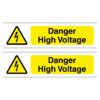 Danger High Voltage - Pack of 2