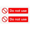 Do Not Use - Pack of 2