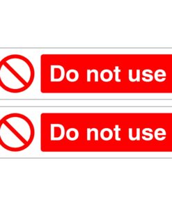 Do Not Use - Pack of 2