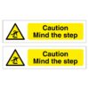 Caution Mind The Step - Pack of 2