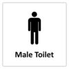 Male Toilet Door Sign