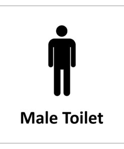 Male Toilet Door Sign