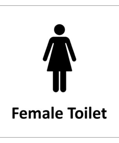 Female Toilet Door Sign