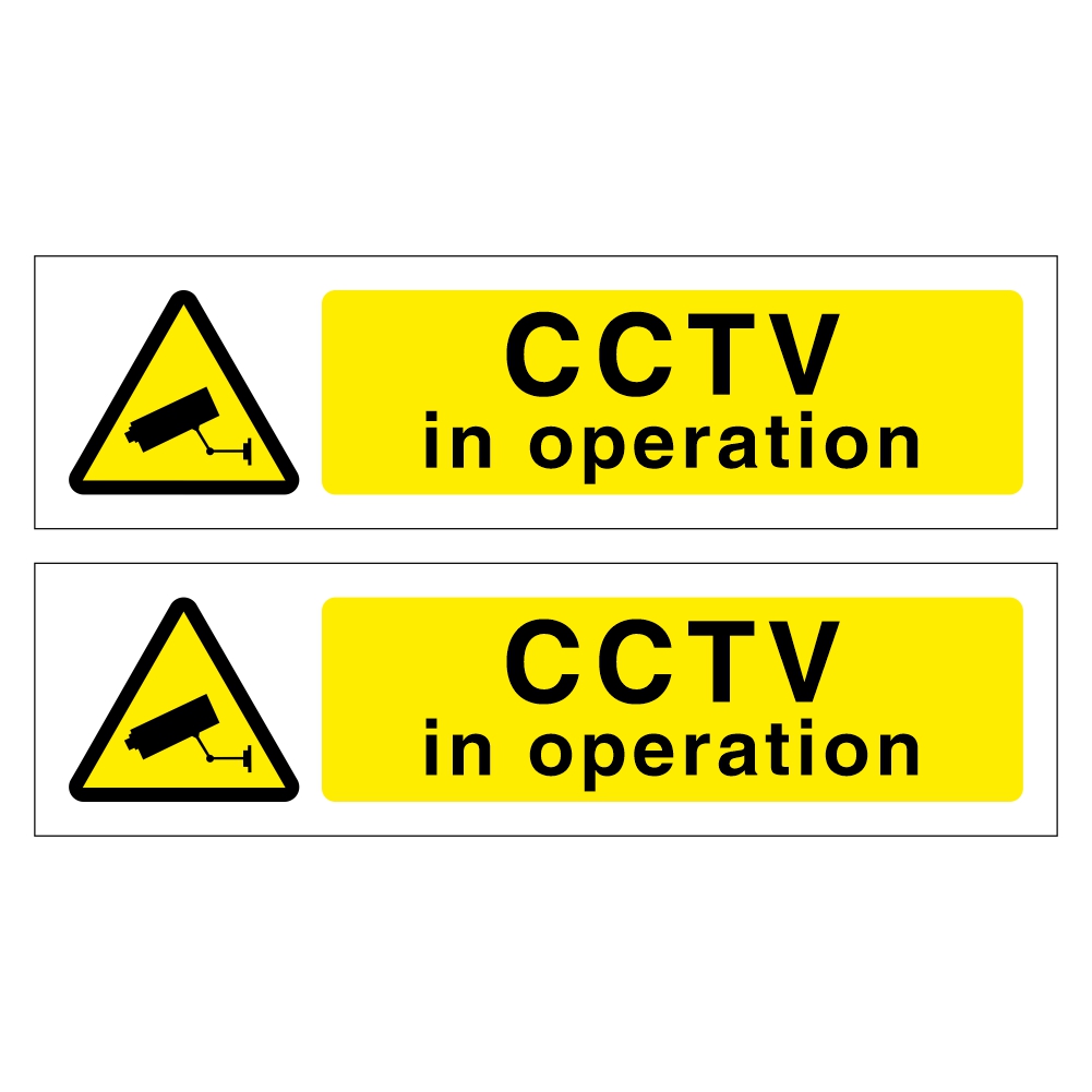 CCTV In Operation Signs (Pack of 2)