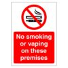 No Smoking Or Vaping On These Premises