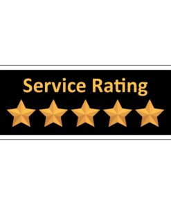 5 Star Service Rating Sign