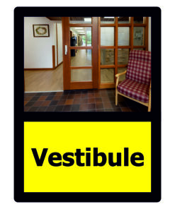 Vestibule Dementia Friendly Door Sign
