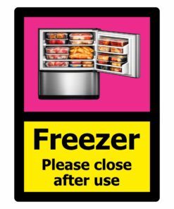 Freezer Dementia Friendly Door Sign