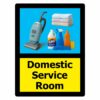 Domestic Service Room Dementia Friendly Door Sign