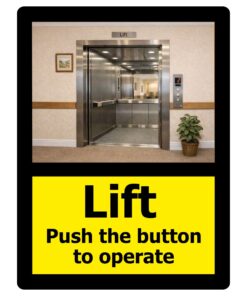 Lift Dementia Friendly Door Sign